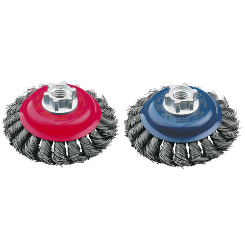 JWW33056 6X.020 TWIST KNOT WIRE WHEEL 1/2-5/8 ARB