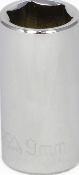 BBPS16009 1/4" Drive Metric Socket 9MM - 1/4" Dr. 6 Pt. Metric Socket Standard