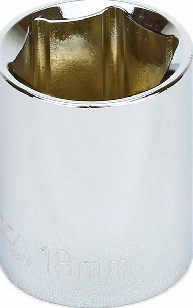 BBPS20018 3/8" Drive Metric Socket 18MM - 3/8" Dr. 6 Pt. Metric Socket Standard
