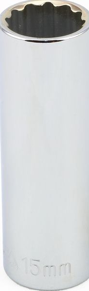 BBPS20315 3/8" Drive Metric Socket 15MM - 3/8" Dr.12 Pt. Metric Deep Socket Deep