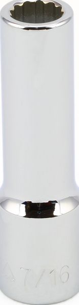 BBPS23314 1/2" Drive SAE Socket 7/16" - 1/2" Dr. 12 Pt. SAE Deep Socket Deep