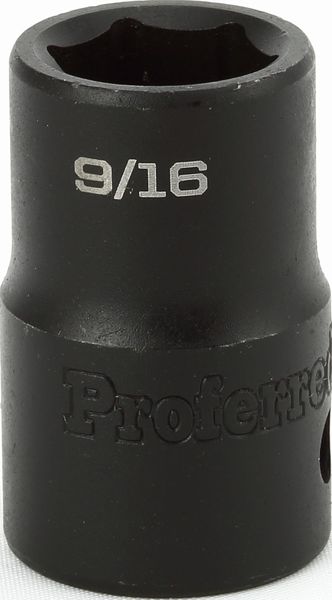 BBPS32018 Impact 1/2" Drive SAE Socket 9/16" - 1/2" Dr. 6 Pt. SAE Impact Socket Impact