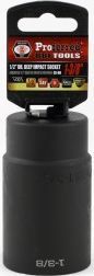 BBPS32144 Impact 1/2" Drive SAE Socket 1-3/8" - 1/2" Dr. 6 Pt. SAE Deep Impact Socket Deep Impact