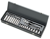 BBPS50013 USA Socket Master Set ARM 22 Piece 3/8 Dr. Socket Master Set (Metric 6 Pt Stnd & Deep) 3/8" Drive