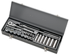 BBPS50014 USA Socket Master Set ARM 23 Piece 1/2" Dr. Socket Master Set (SAE 6 & 12 Pt Stnd & Deep) 1/2" Drive