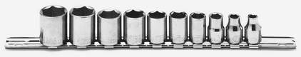 BBPS52001 USA 1/4" Drive Standard SAE Socket Set ARM 10 Piece 1/4" Dr. SAE 6 Point Socket Set Standard