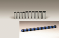 BBPS55001 USA 1/2" Drive Standard Metric Socket Set WRT 10 Piece 1/2" Dr. Metric 12 Point Deep Socket Set Deep