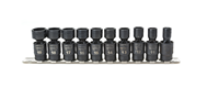 BBPS58002 USA 3/8" Drive Impact Metric Socket Set ARM 10 Piece 6 Point Swivel Impact