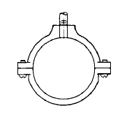 EFIG041CT012 3/4 SPLIT RING HANGER COPPER-GARD