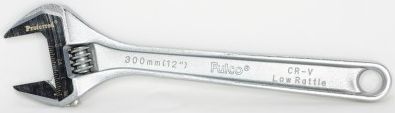 BBPT05055 Proferred Standard Adjustable Wrench, Chrome Finish 12" Length Chrome Finish