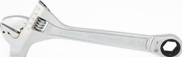 BBPT10001 Proferred Mining Adjustable Wrench w/ Hammer, Chrome Finish 12" Length Chrome Finish