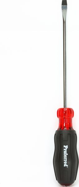 BBPT25012 Proferred Acetate Cushion Grip Screwdriver 1/4"x6" Slotted - Red Acetate