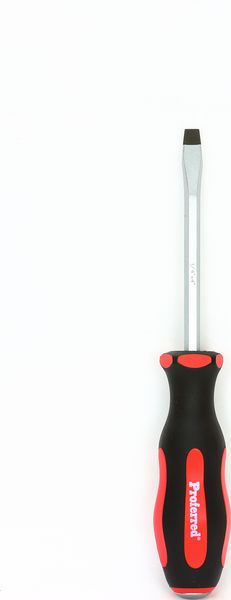 BBPT26002 Proferred Go-Thru Screwdriver 1/4"x4" Slotted - Red Handle