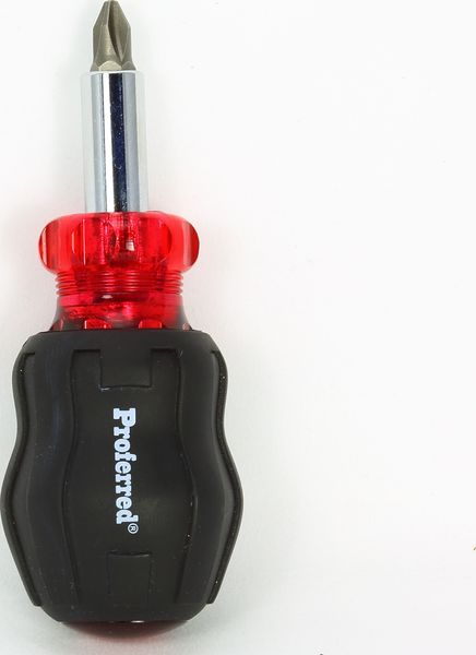 BBPT29001 Interchangeable Bit Screwdriver Sets PH: #1, #2; SL: 3/16", 1/4"; Nut: 1/4" 5 in 1 Stubby Bit