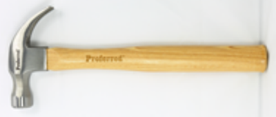 BBPT49024 Proferred Hammers 16oz Curved Claw Hammer, Polished Face, Hickory Handle Curved Claw hammer