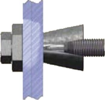 LNABQ1GEO12C M12 (1/2") BOXBOLT®, SIZE 1, GEOMET BQ1GAL12C