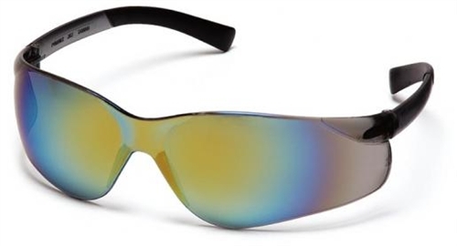 SAFETYS2590S ZTEK GOLD MIRROR SAFETY GLASSES