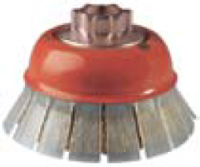 3X5/8-11 CRIMPED CUP WHEEL W/GUARD
