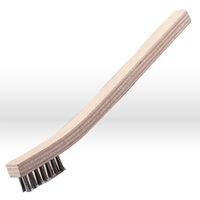 3X7 S/S WIRE BRUSH W/ WOODEN HANDLE
