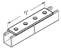 1-5/8X7-1/4 4-HOLE SPLICE PLATE