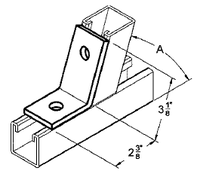 TWO HOLE OPEN ANGLE 45 DEGREE