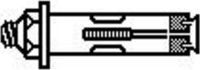 1/4X1-3/8 ACORN SLEEVE ANCHOR ZINC