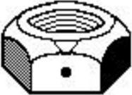 1/4-20 GRC LOCK NUT ZINC