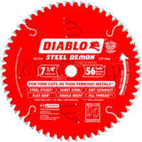 7-1/4&quot; 56T 5/8 ARBOR METAL CUTTING SAW BLADE