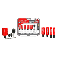 9 PIECE CARBIDE GENERAL PURPOSE HOLE SAW SET