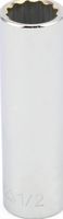 3/8&quot; Drive SAE Socket 1/2&quot; - 3/8&quot; Dr. 12 Pt.SAE Deep Socket  Deep