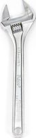 Proferred Standard Adjustable Wrench, Chrome Finish 15&quot; Length Chrome Finish