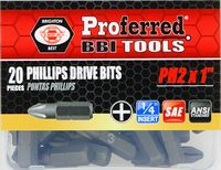 Phillips Drive Bits Phillips #2 (1&quot; Insert) 1&quot; Length with 1/4&quot; Hex Shank