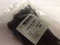 4&quot; 40 LB (3/16 WIDE) STANDARD BLACK WIRE TIE