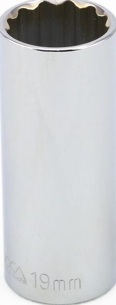 BBPS20319 3/8" Drive Metric Socket 19MM - 3/8" Dr.12 Pt. Metric Deep Socket Deep