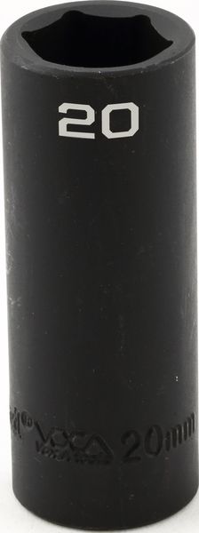 BBPS33120 Impact 1/2" Drive Metric Socket 20MM - 1/2" Dr. 6 Pt. Metric Deep Impact Socket Deep Impact