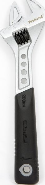 BBPT06003 Proferred Tiger Paw Adjustable Wrench w/ Padded Handle, Matte Finish 8" Length Matte Finish