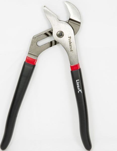BBPT16002 Proferred Straight Jaw Groove Joint Pliers, Coated Grip 10" Length